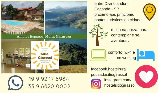 Sitio Girassol Hostel Caconde Εξωτερικό φωτογραφία